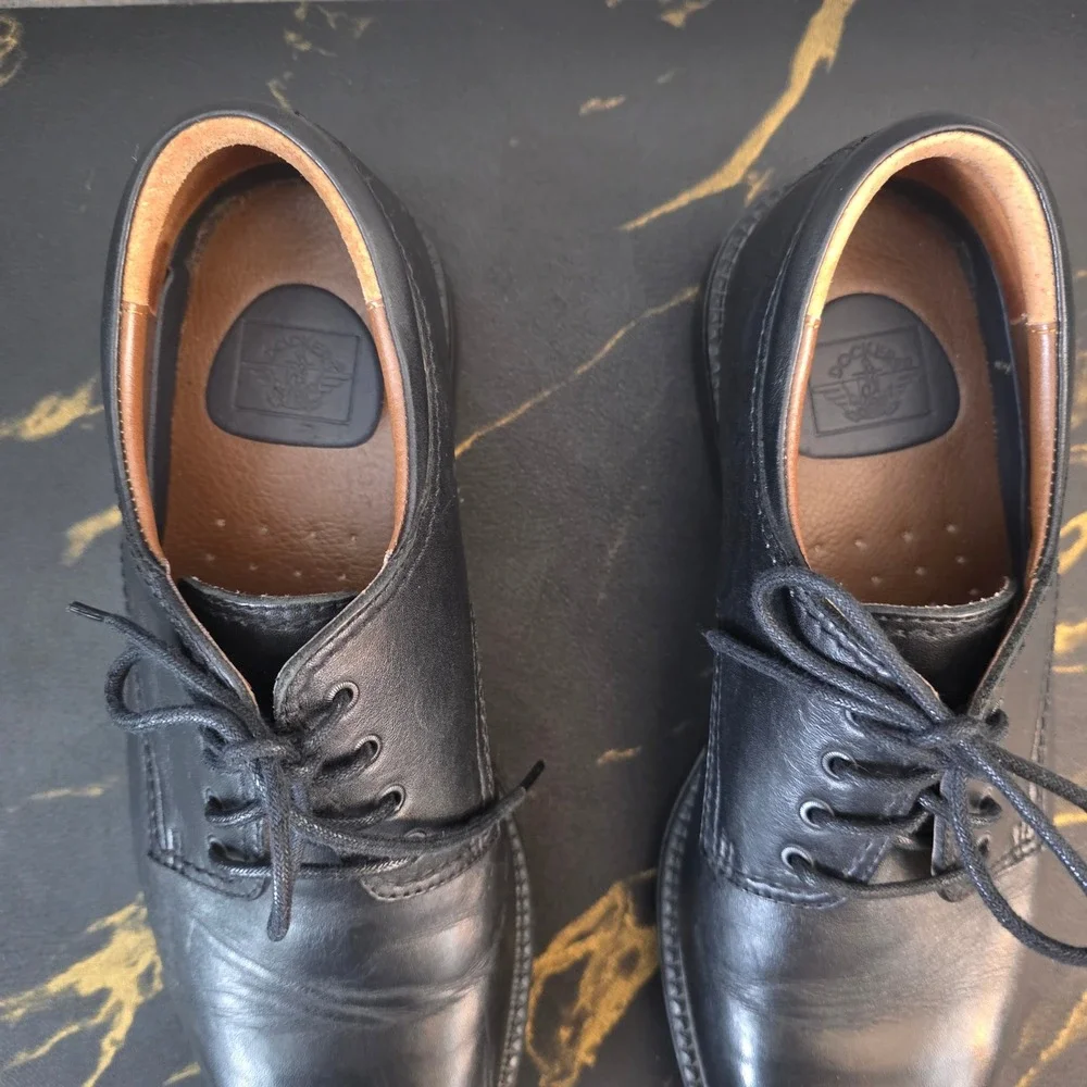 Dockers Gordon Black Leather Cap Toe Oxford Dress Shoes Men's 9.5M
